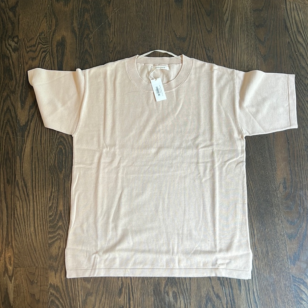 Elce Organic Tee Shirt in Beige